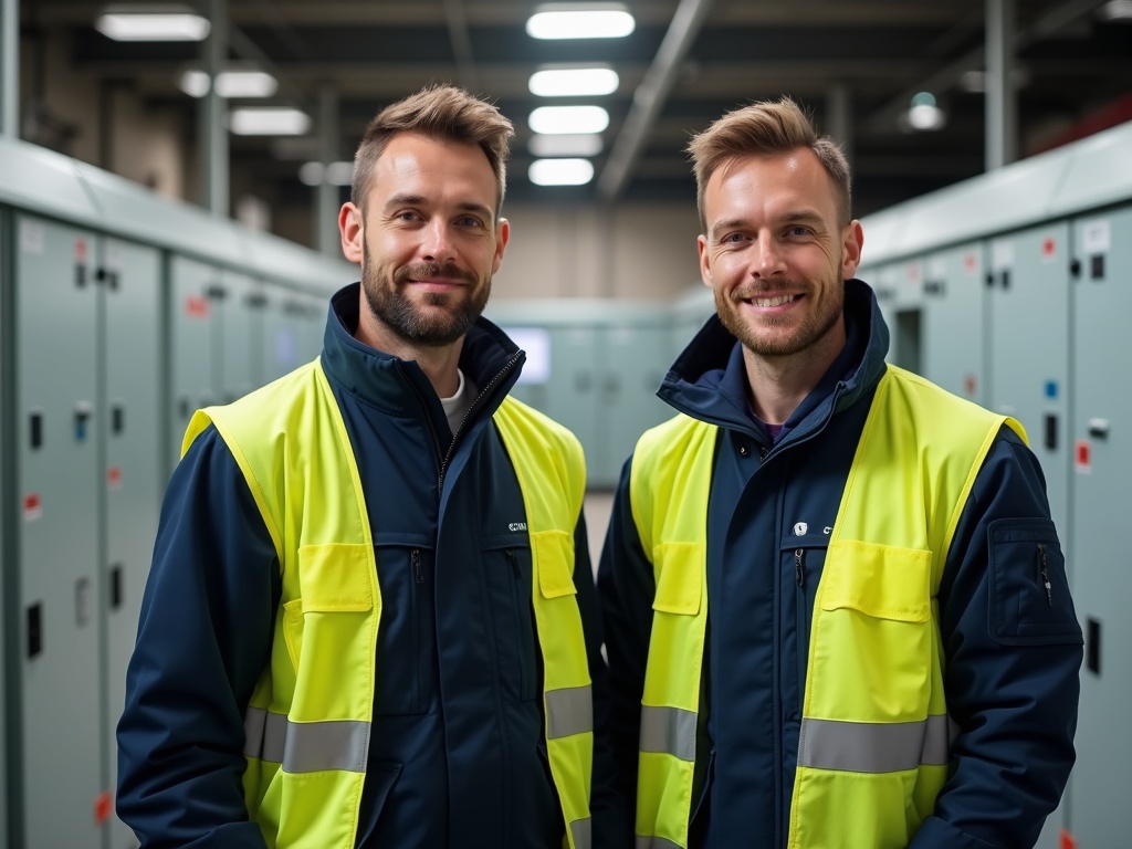 Elektriker bei der Arbeit